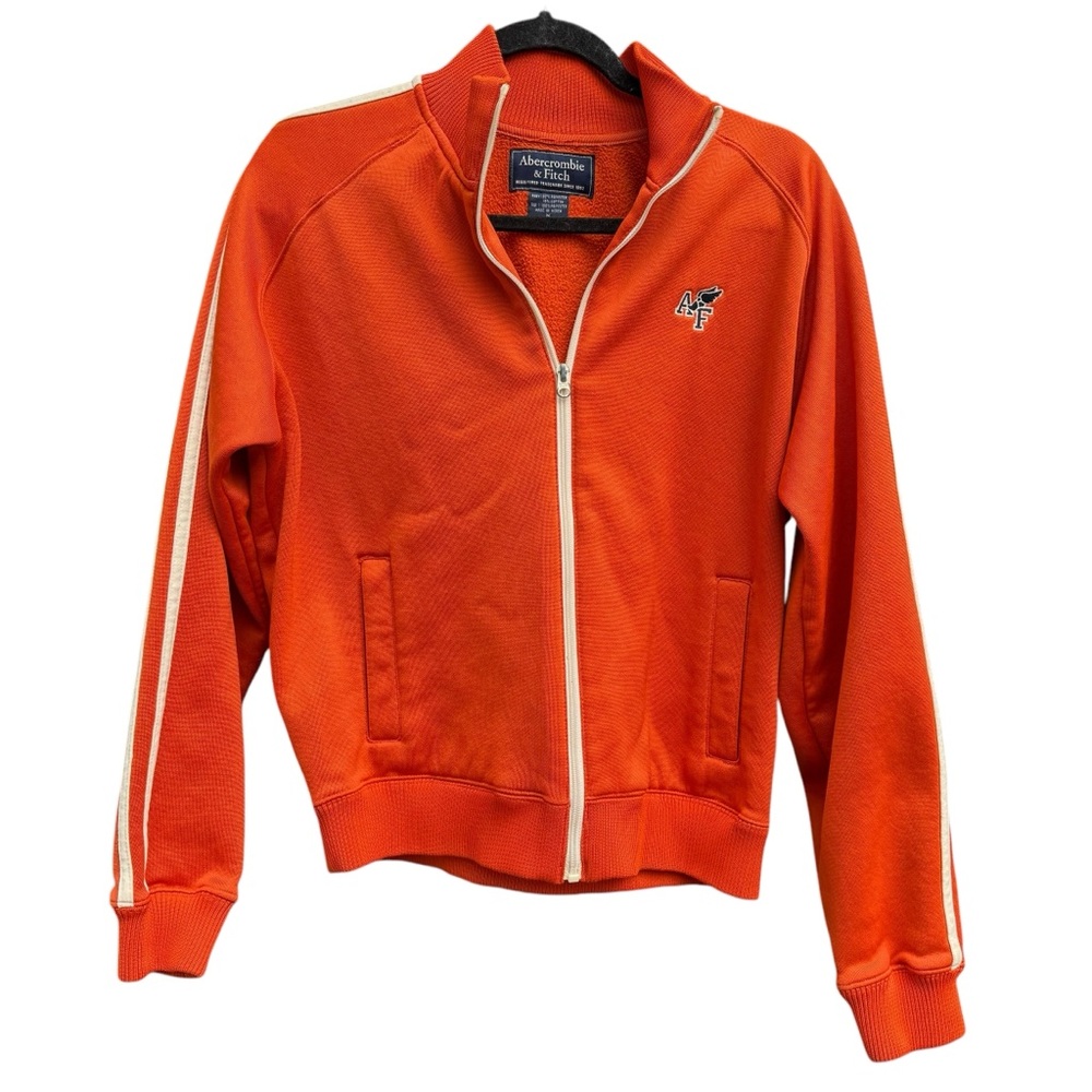 Abercrombie & Fitch vintage watch Orange Track Jacket men’s size MEDIUM full zip